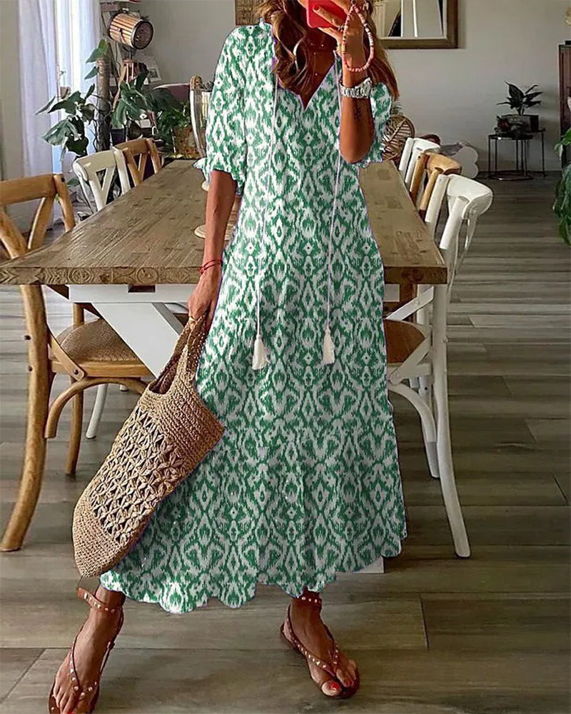 Robe longue pour femmes - Élégance et fluidité - Projet Paris - Idéale pour les occasions formelles ou décontractées