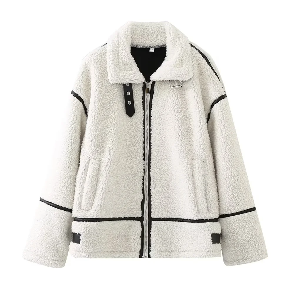 Jimena - Manteau de fourrure chaud et décontracté