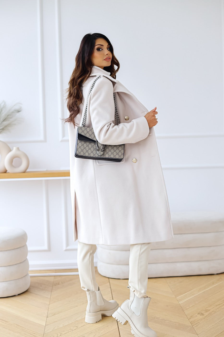 Manteau double boutonnage