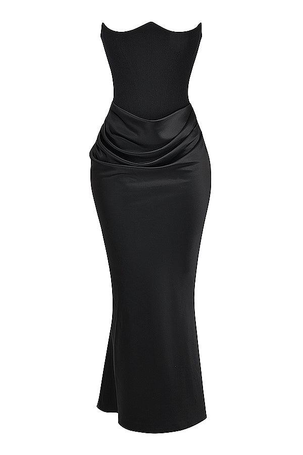 Robe maxi corset sans bretelles - Élégante et sophistiquée - Projet Paris - Coupe ajustée