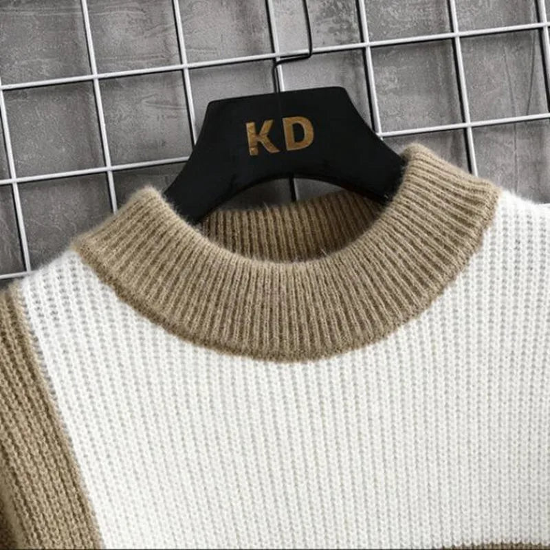 Pull Oscar Color Patch - Pull tricoté à la mode