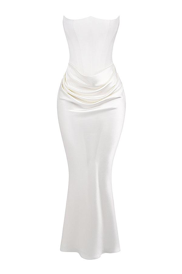 Robe maxi corset sans bretelles - Élégante et sophistiquée - Projet Paris - Coupe ajustée