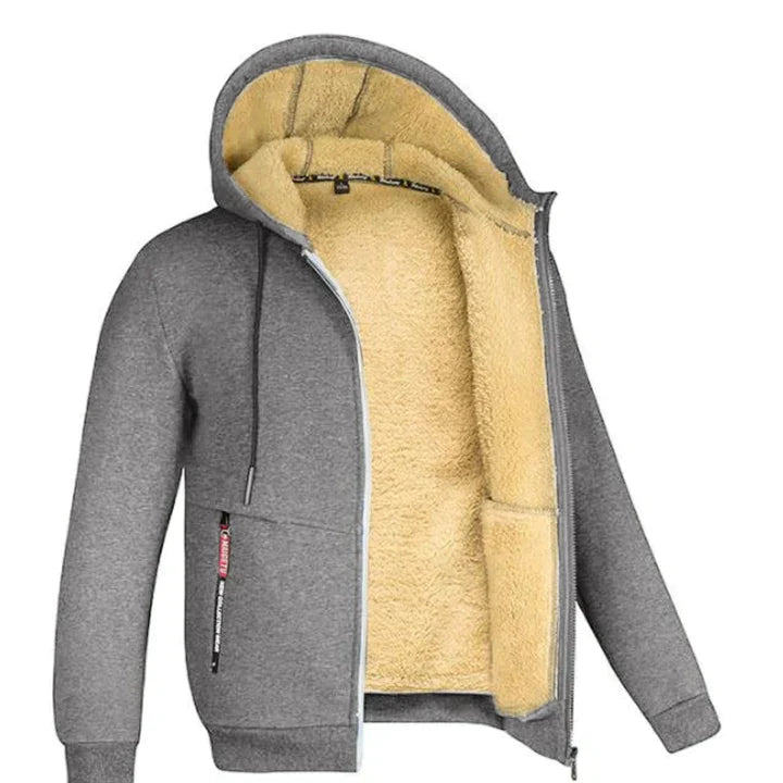 TOMMY - Sweat à Capuche Zippé en Fleece