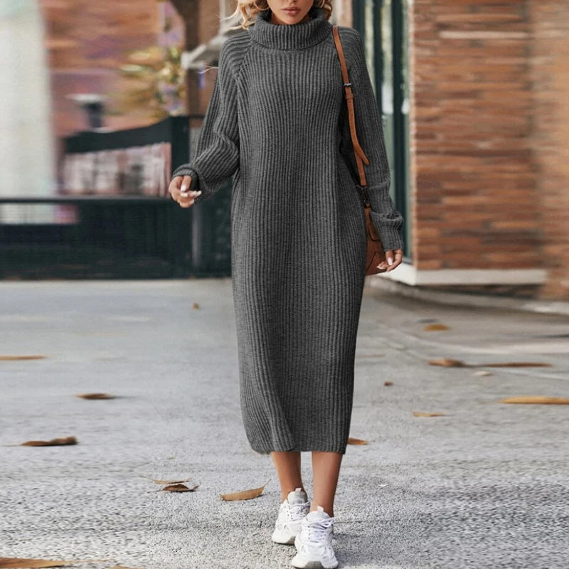 Robe tricotée - Confortable - Projet Paris - Douce et élégante - Manches longues