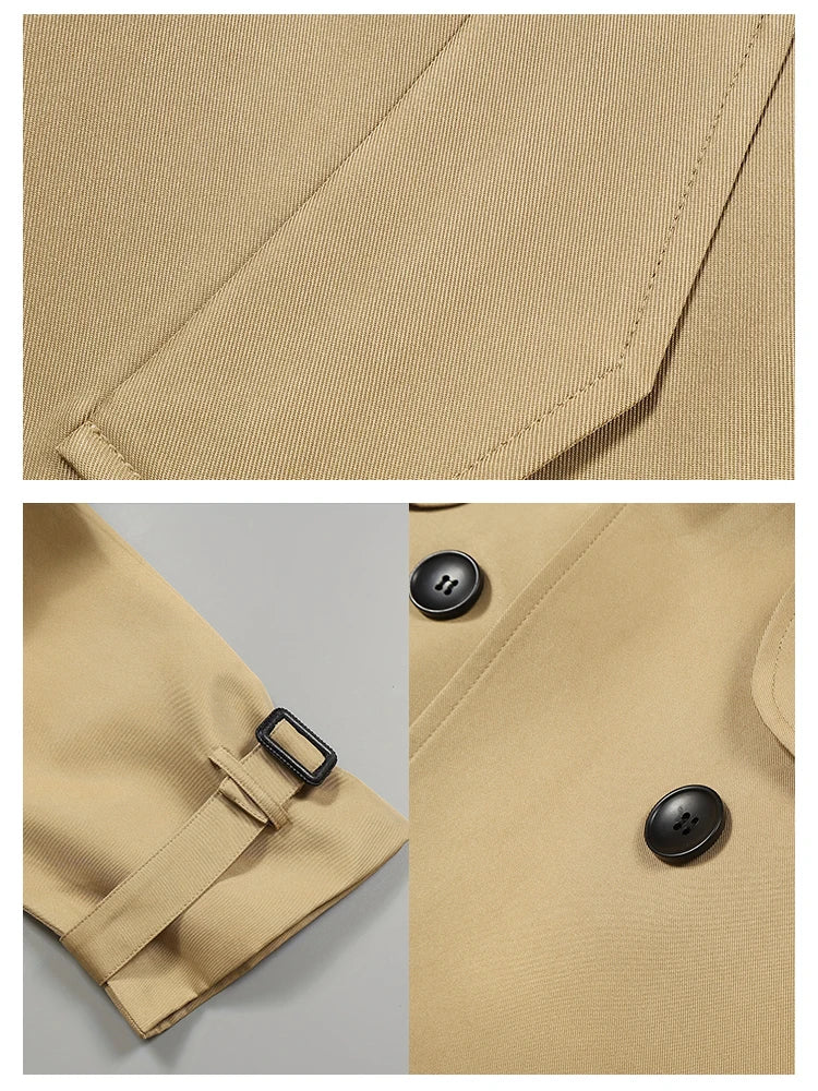 Lily - trench-coat élégant avec double rangée de boutons