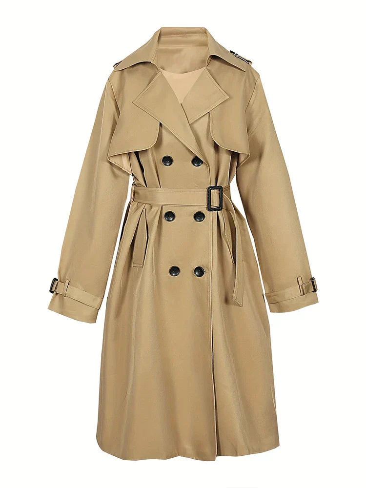Lily - trench-coat élégant avec double rangée de boutons
