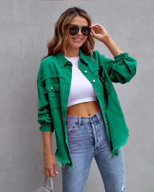 Rhea - veste en jean élégante et décontractée