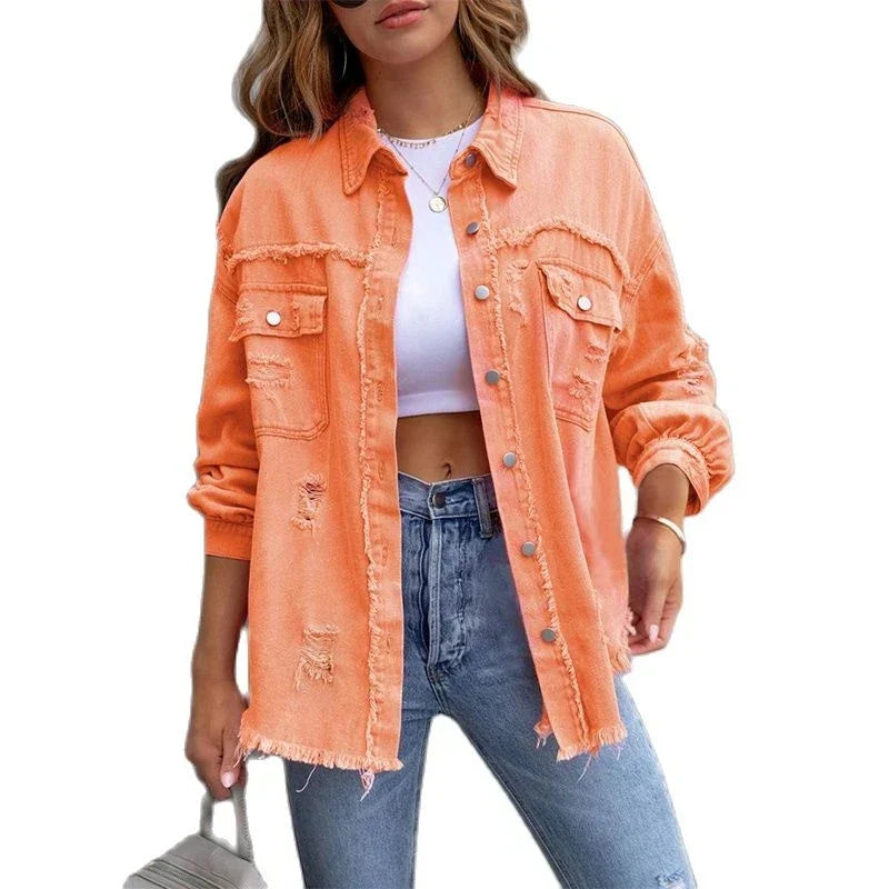 Rhea - veste en jean élégante et décontractée