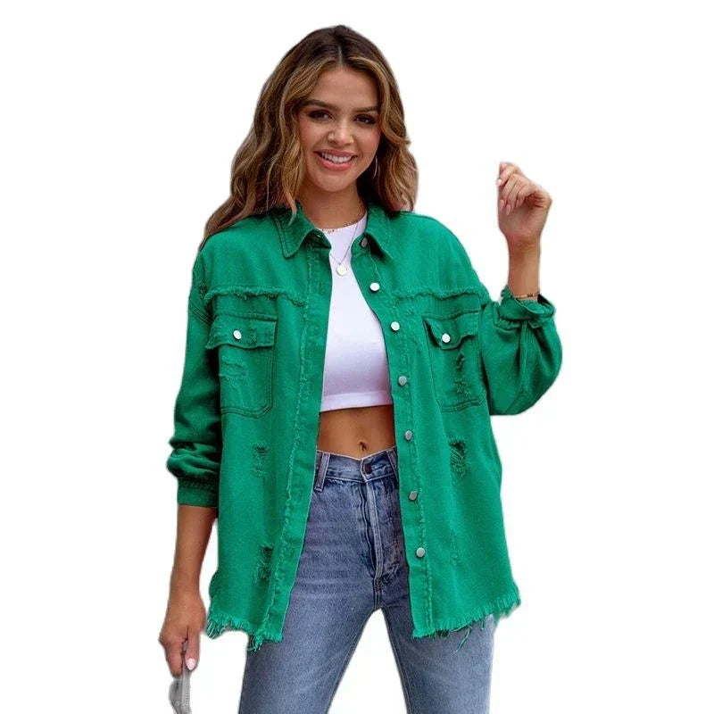 Rhea - veste en jean élégante et décontractée