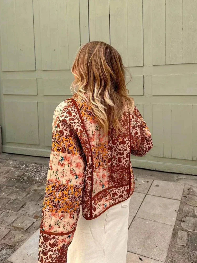 Emmy - Veste vintage à carreaux souples