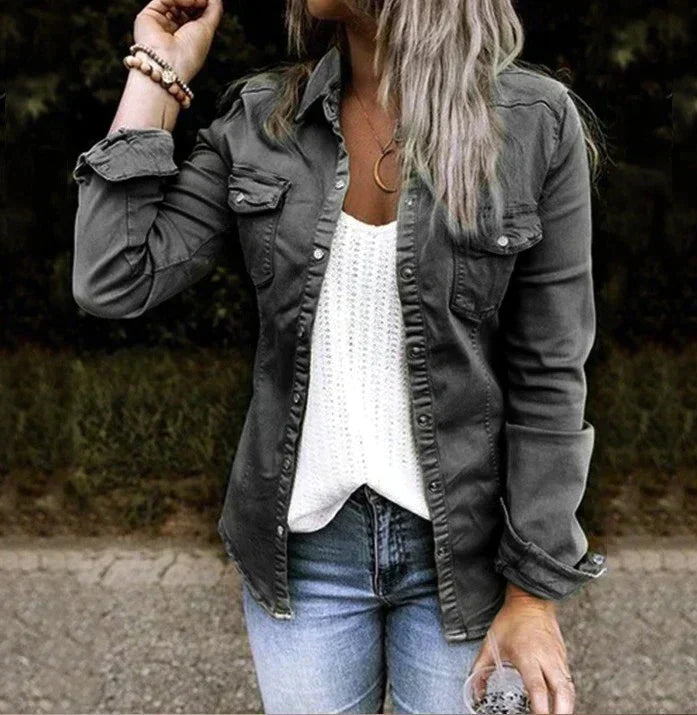 Nova - veste souple en denim décontractée