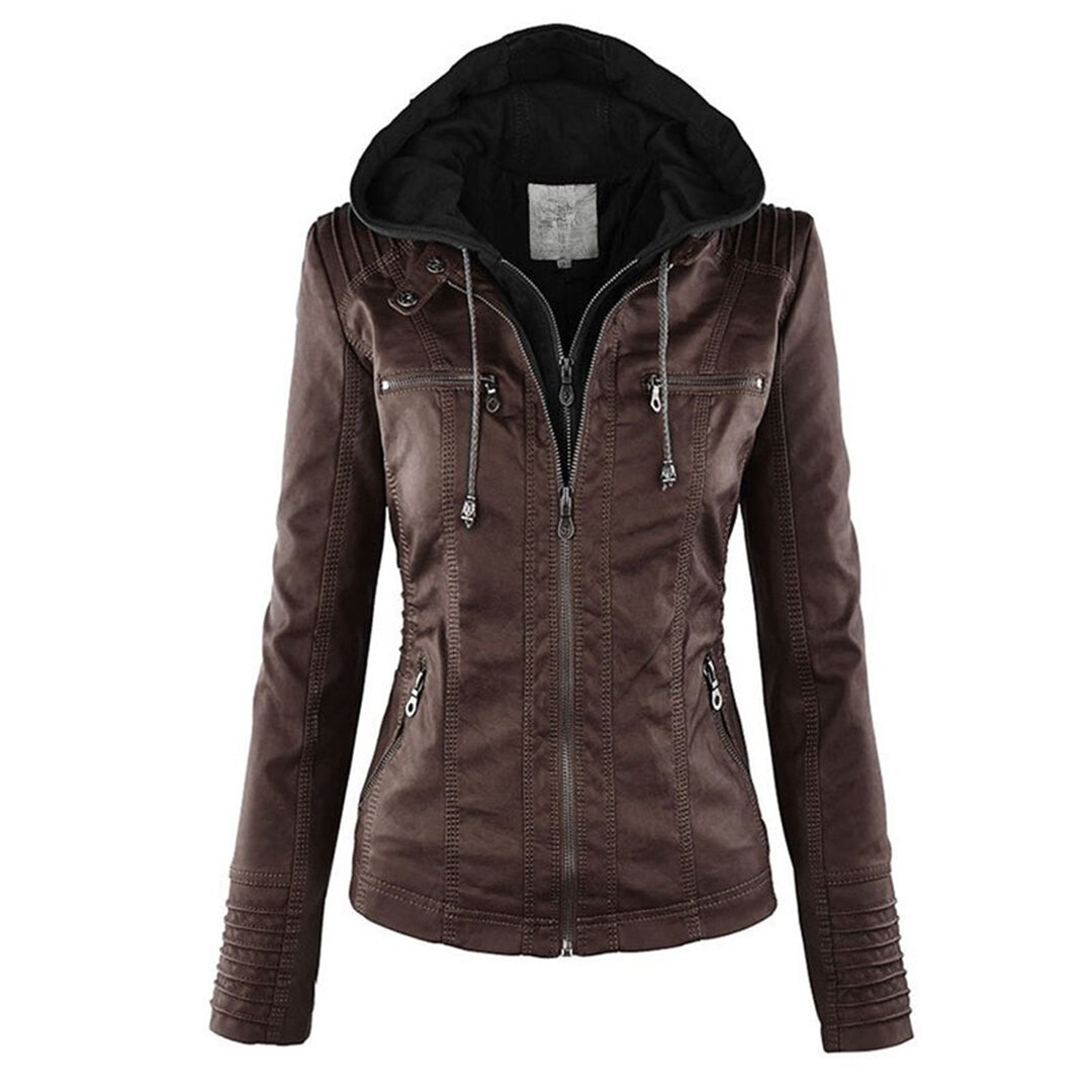 Veste d'hiver pour femmes avec capuche