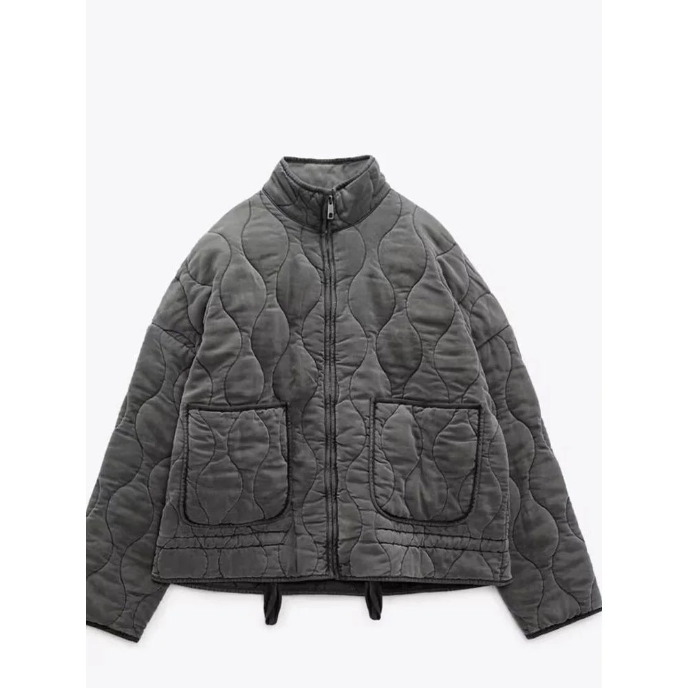 Veste matelassée Chic Vintage Twist pour femme