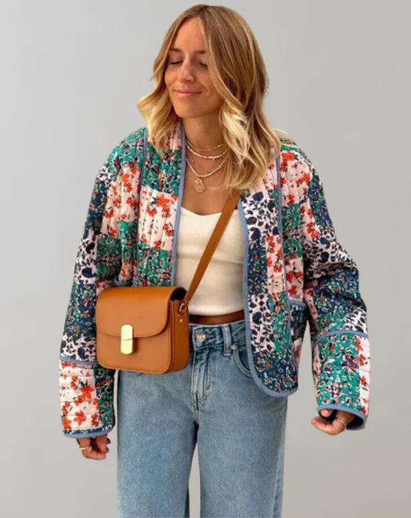 Alana - veste souple imprimée décontractée