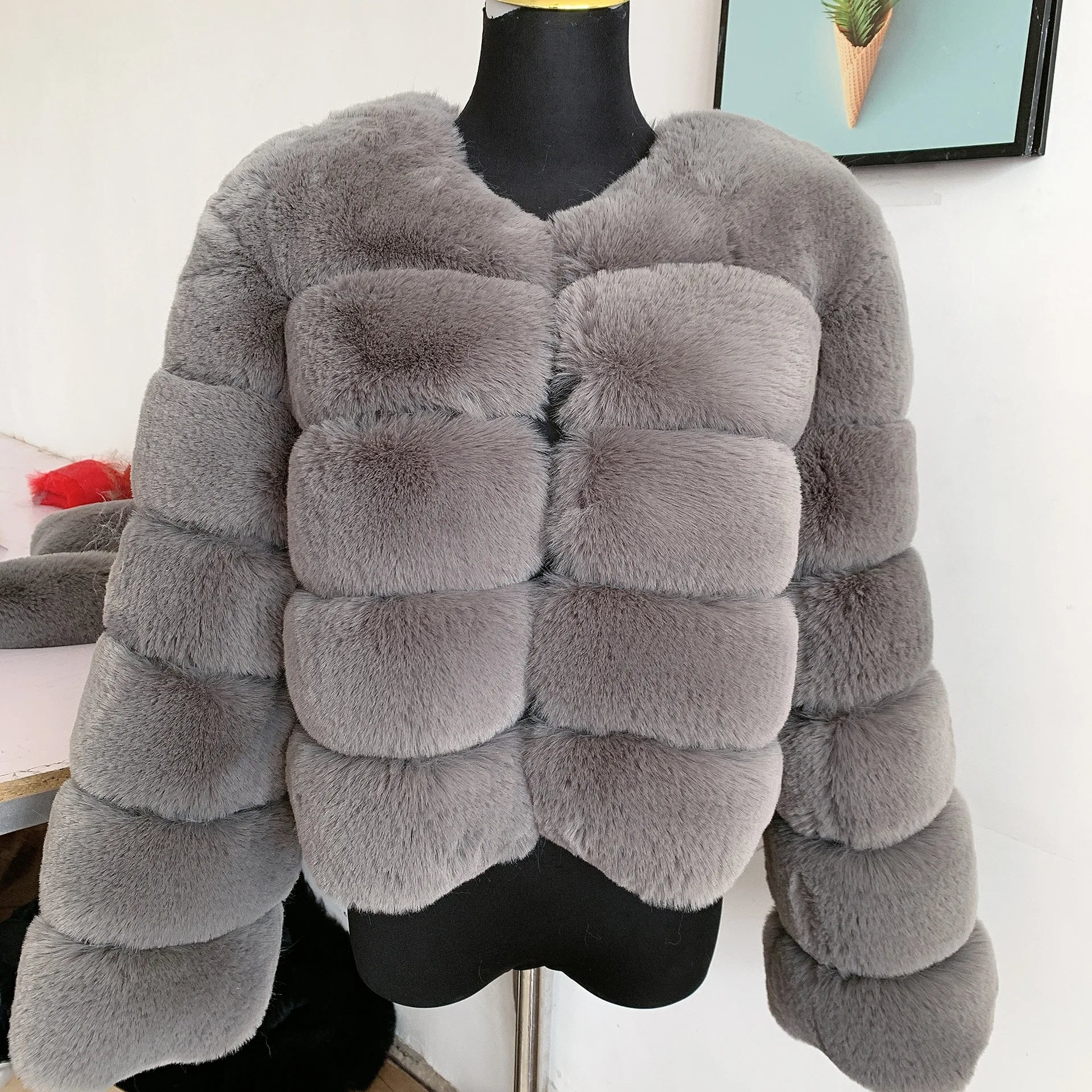 Manteau d'hiver élégant et chaud pour femmes