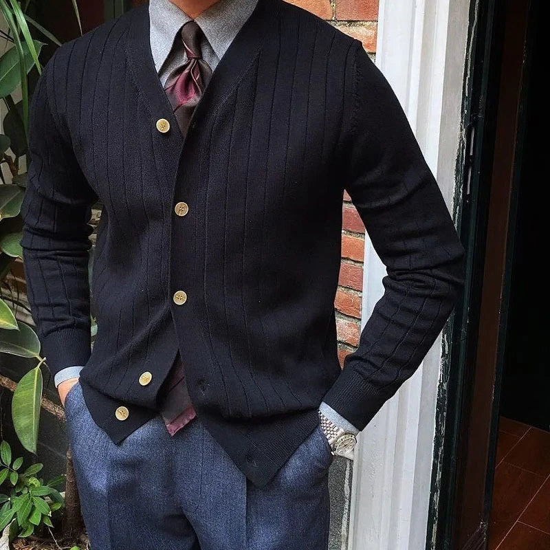 Rik Merino Wool Cardigan - Cardigan noué pour l'hiver
