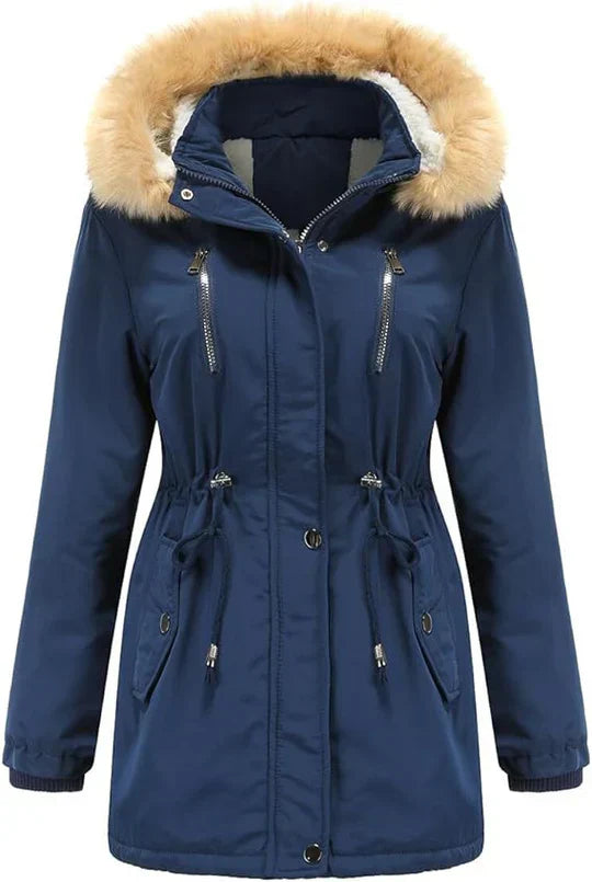 Novi | Manteau en Fourrure avec Cordon pour Femme