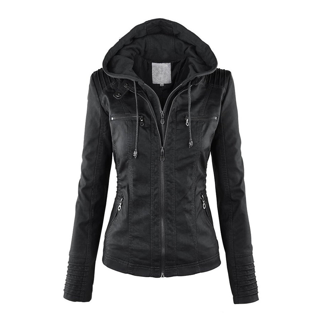 Veste d'hiver pour femmes avec capuche