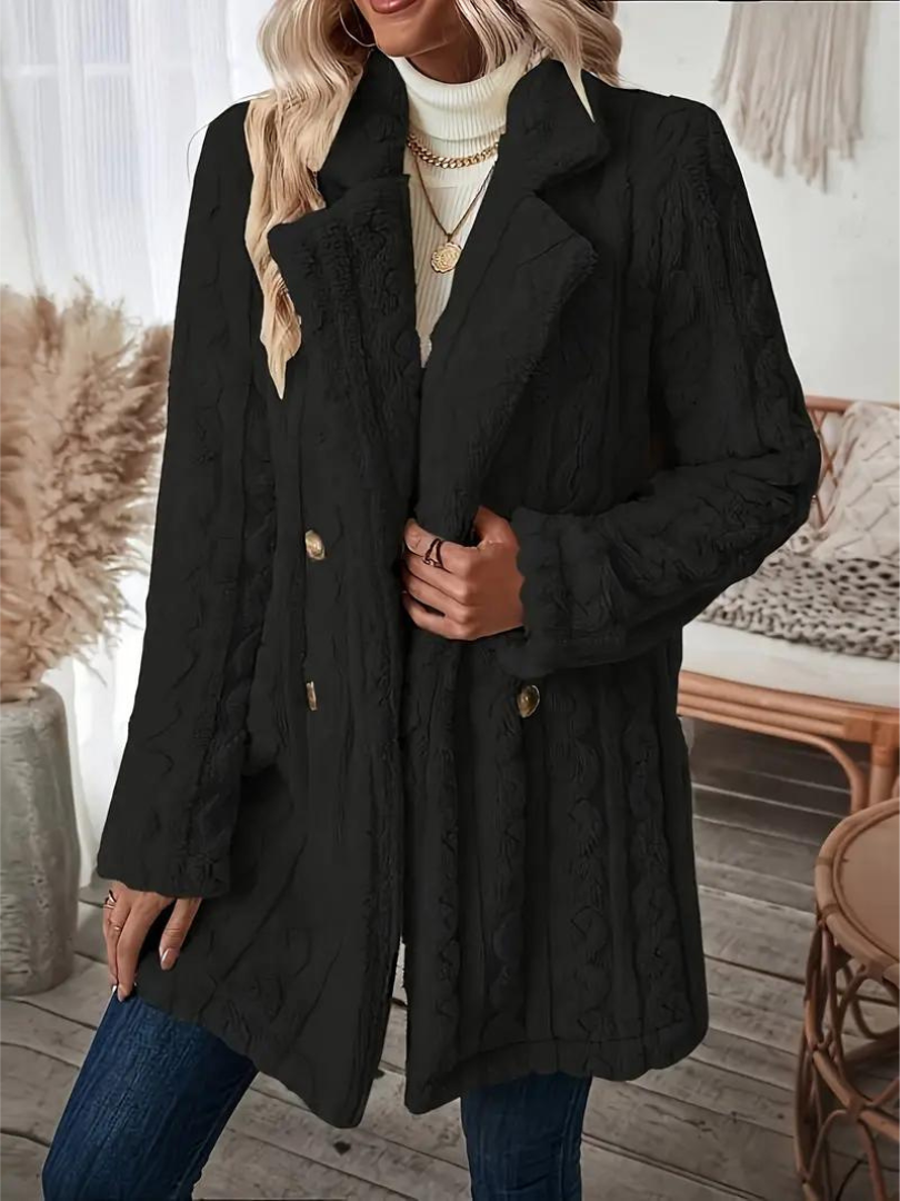 Leanora - Manteau en maille douillet
