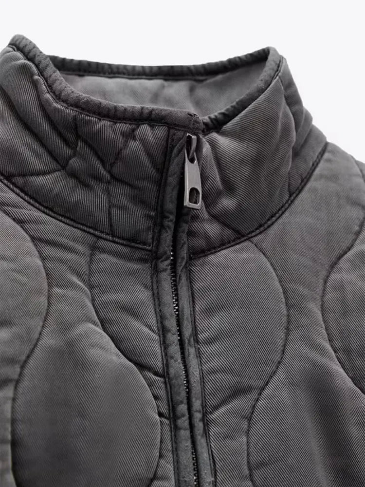 Veste matelassée Chic Vintage Twist pour femme