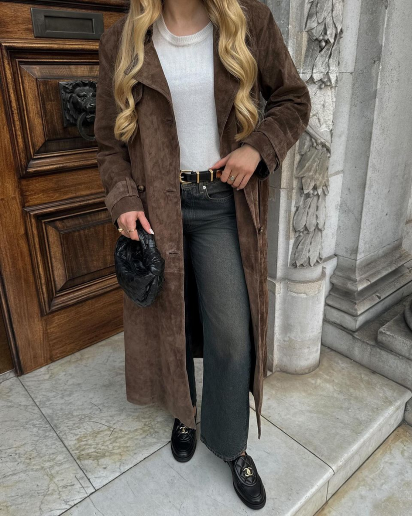 Veste en daim luxe Banbury - Projet Paris - Raffinement et style - Parfaite pour l'automne