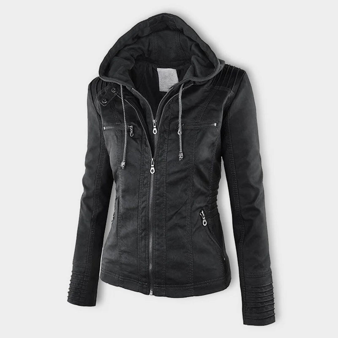Veste d'hiver pour femmes avec capuche