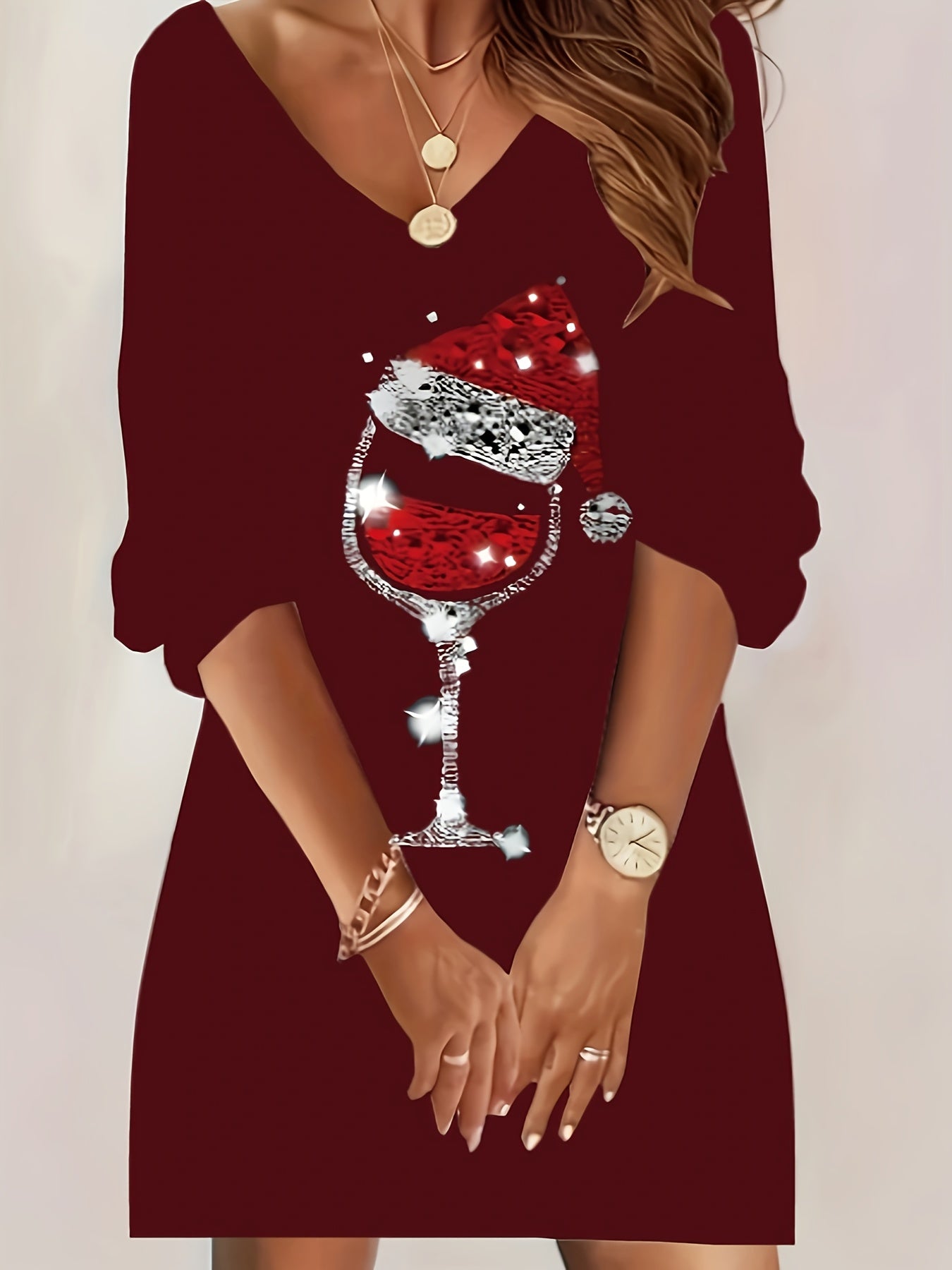 Robe élégante pour Noël - Projet Paris - Élégance et féminité - Parfaite pour les fêtes de fin d'année
