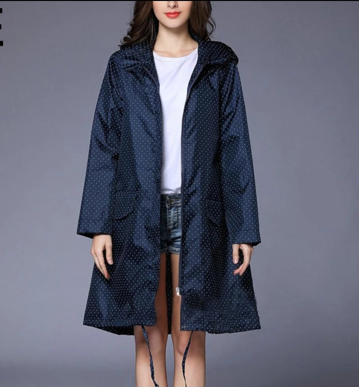 Imperméable coupe-vent avec fermeture à glissière