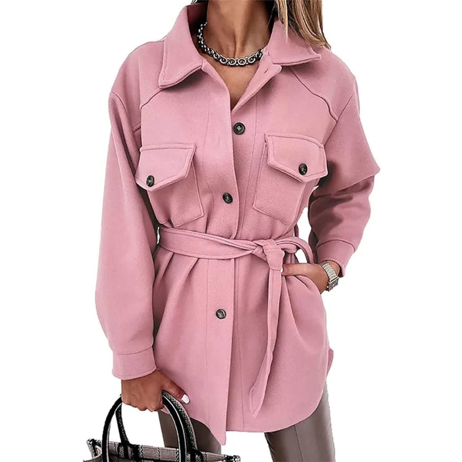 Samira - veste vintage décontractée avec poches