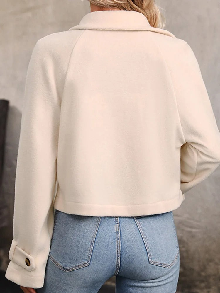 Tessa - veste élégante avec fermeture à bouton et col