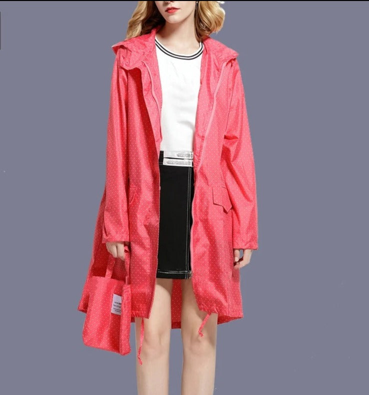 Imperméable coupe-vent avec fermeture à glissière
