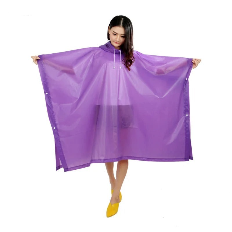 Poncho de pluie léger à capuche