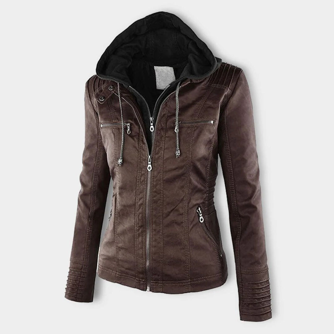 Veste d'hiver pour femmes avec capuche