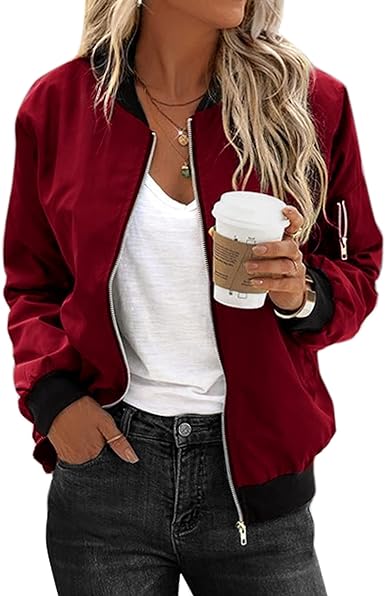 Jaylah - veste bombardier streetwear décontractée