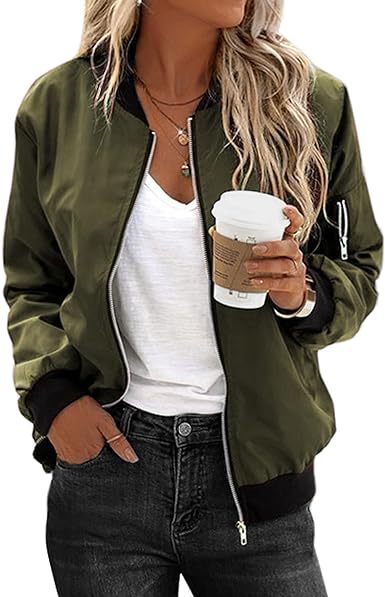 Jaylah - veste bombardier streetwear décontractée