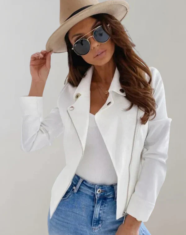 Angela - élégant manteau d'été zippé