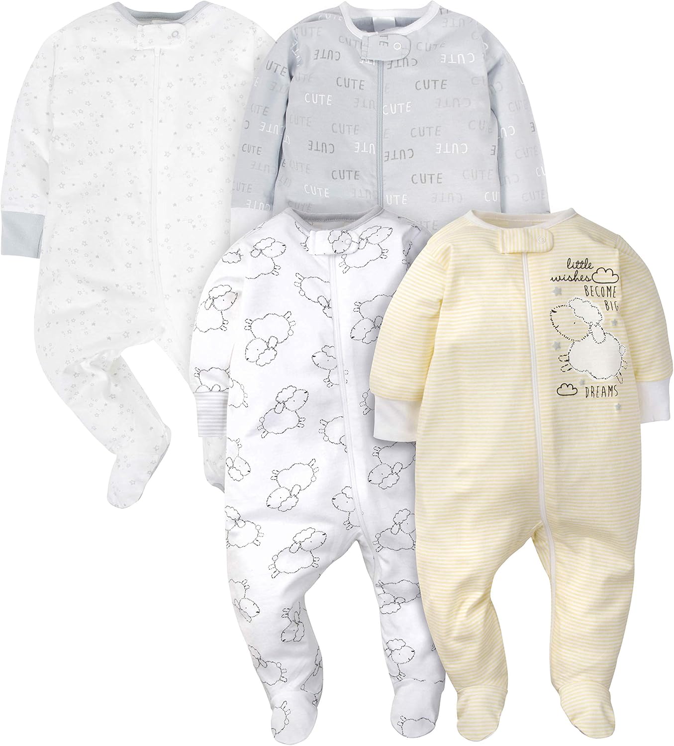 Pyjama Gerber pour Bébé Garçon - Avec Pieds pour des Nuits Confortables