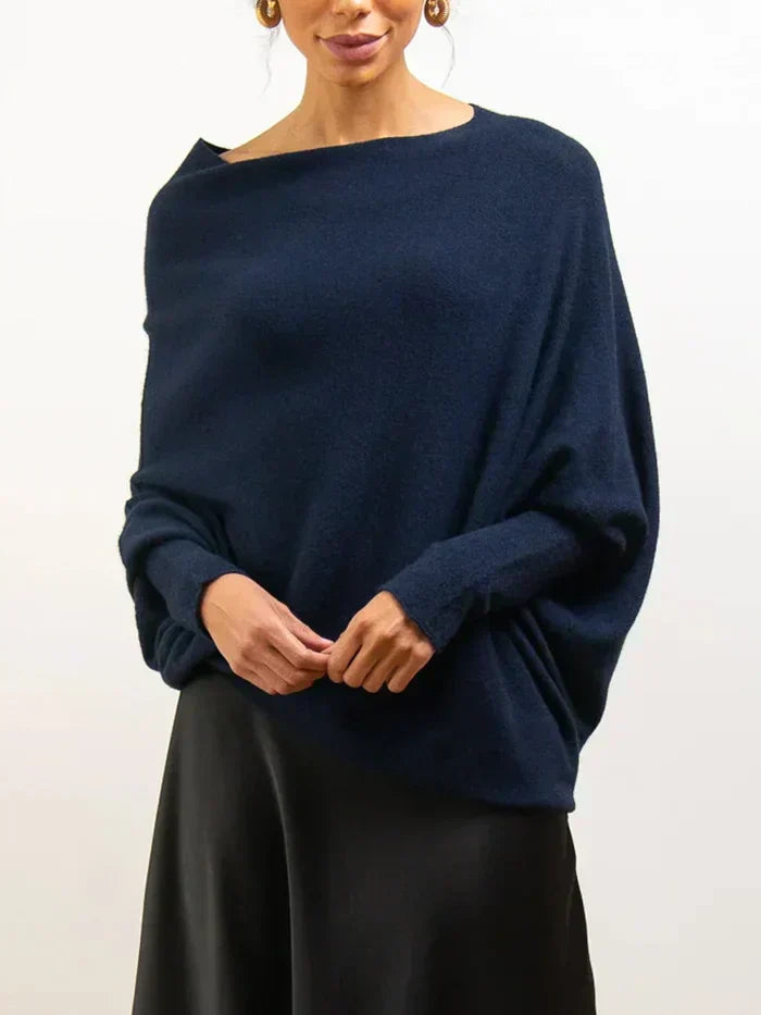 Élise - Pull drapé asymétrique