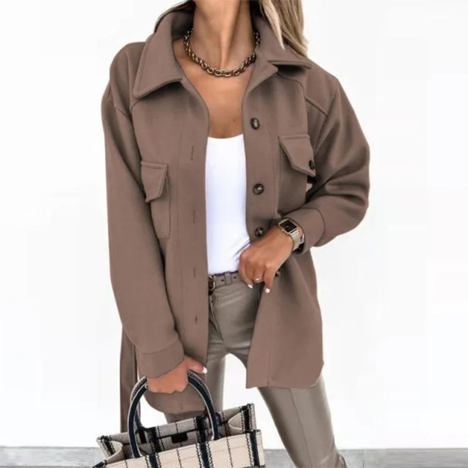 Samira - veste vintage décontractée avec poches