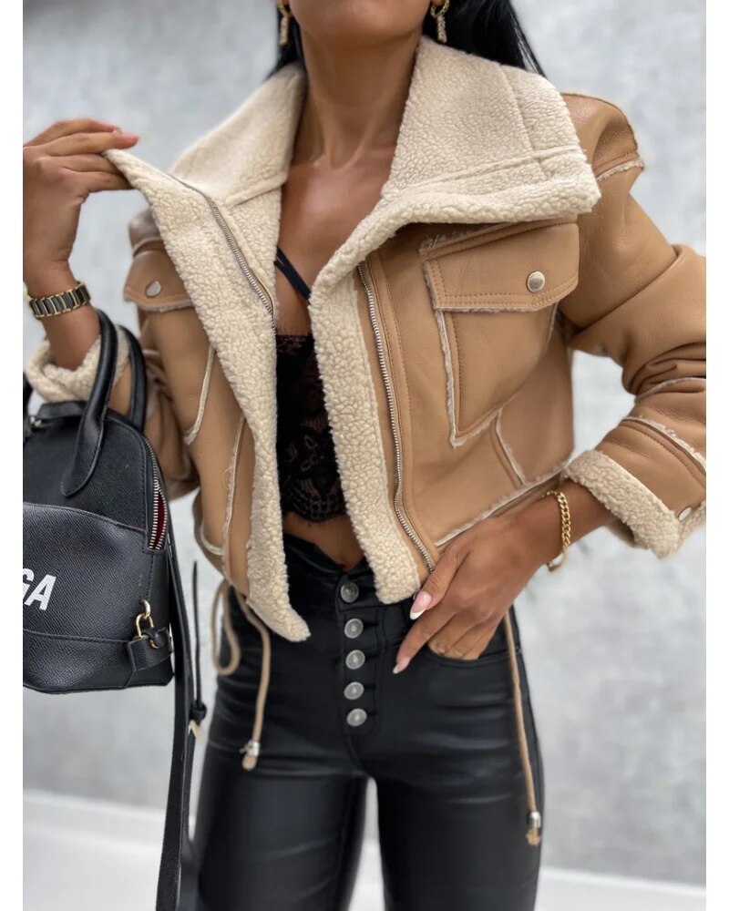 Viviane - veste courte en velours rétro