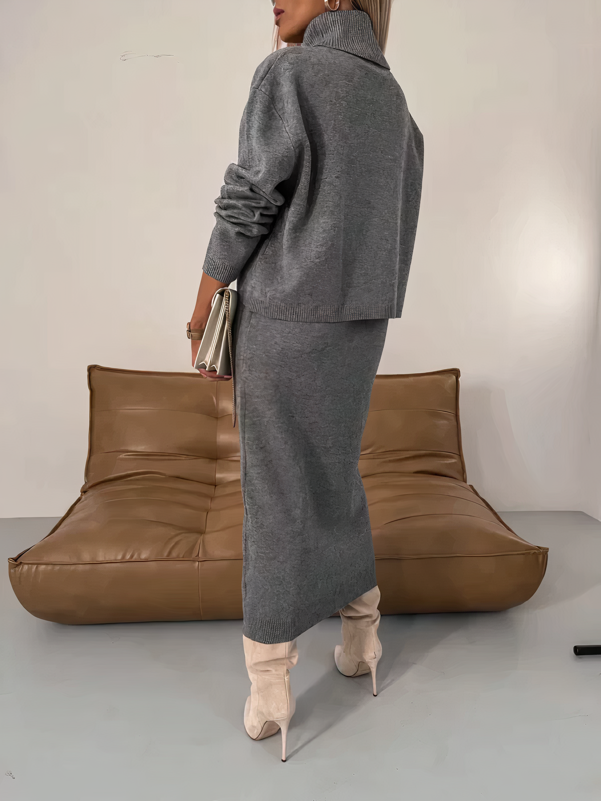 Sophie - Pull et robe en maille