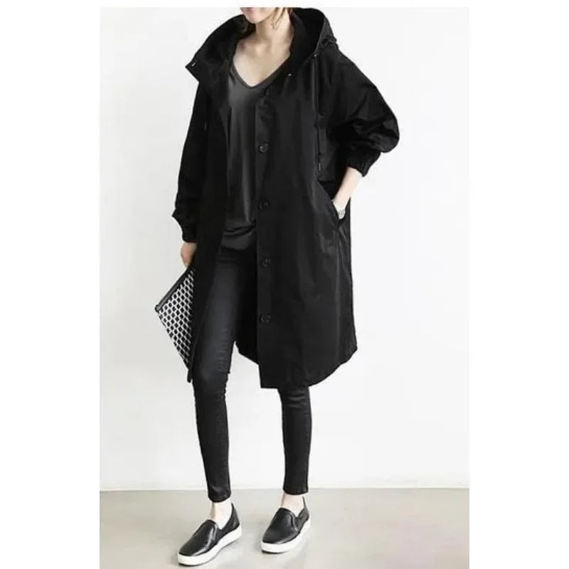 Emma - Veste tendance à col montant avec boutons