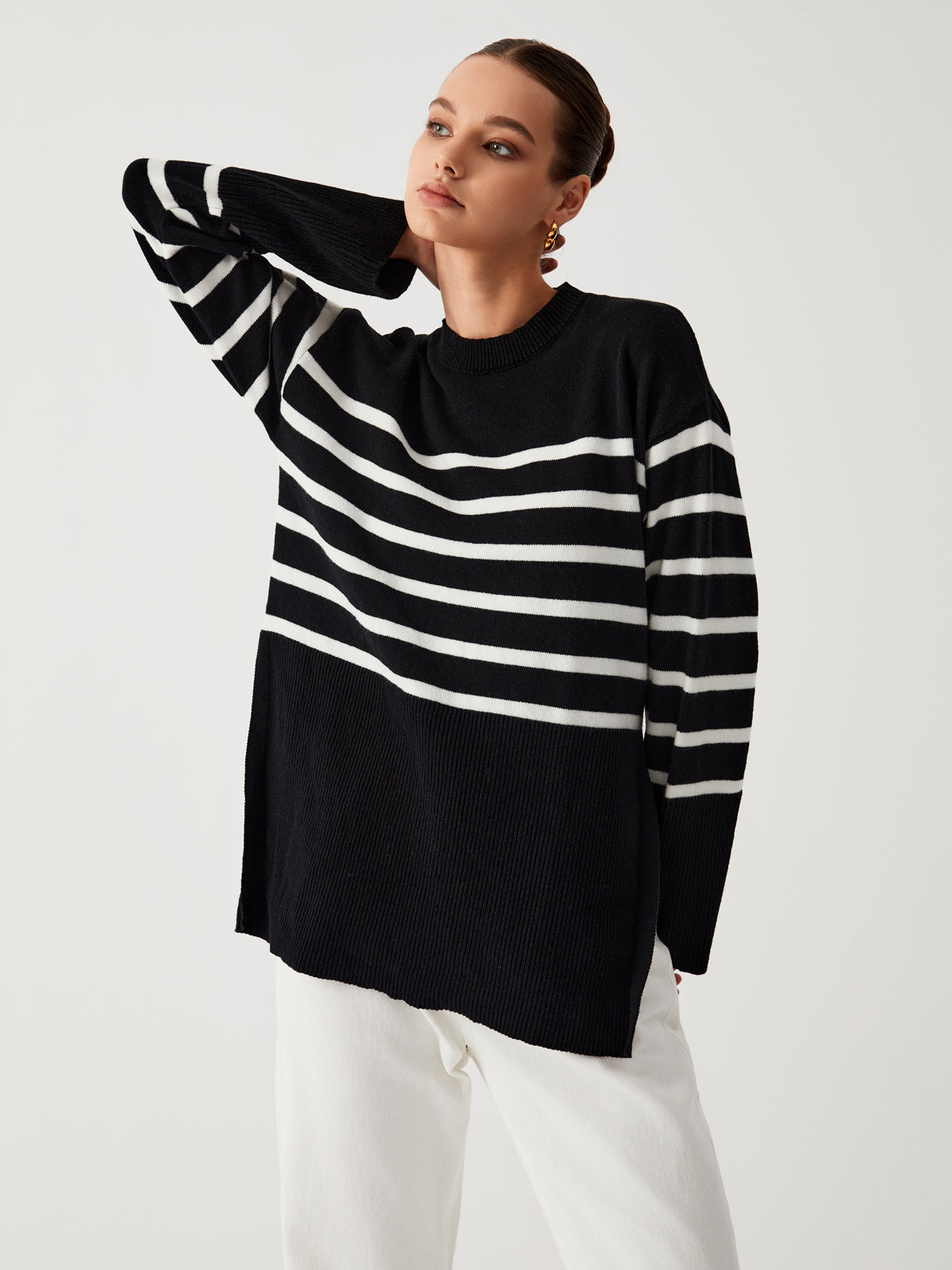 Juliette - Pull rayé grande taille