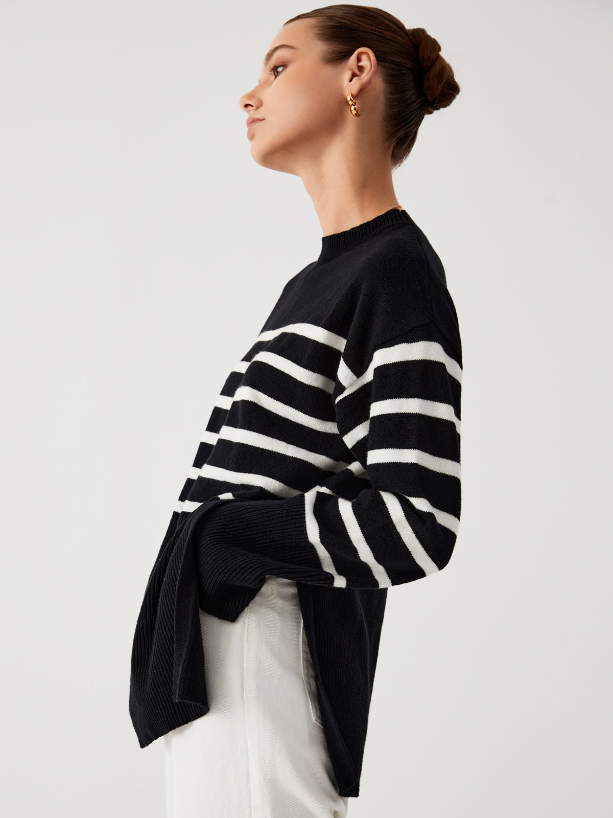 Juliette - Pull rayé grande taille