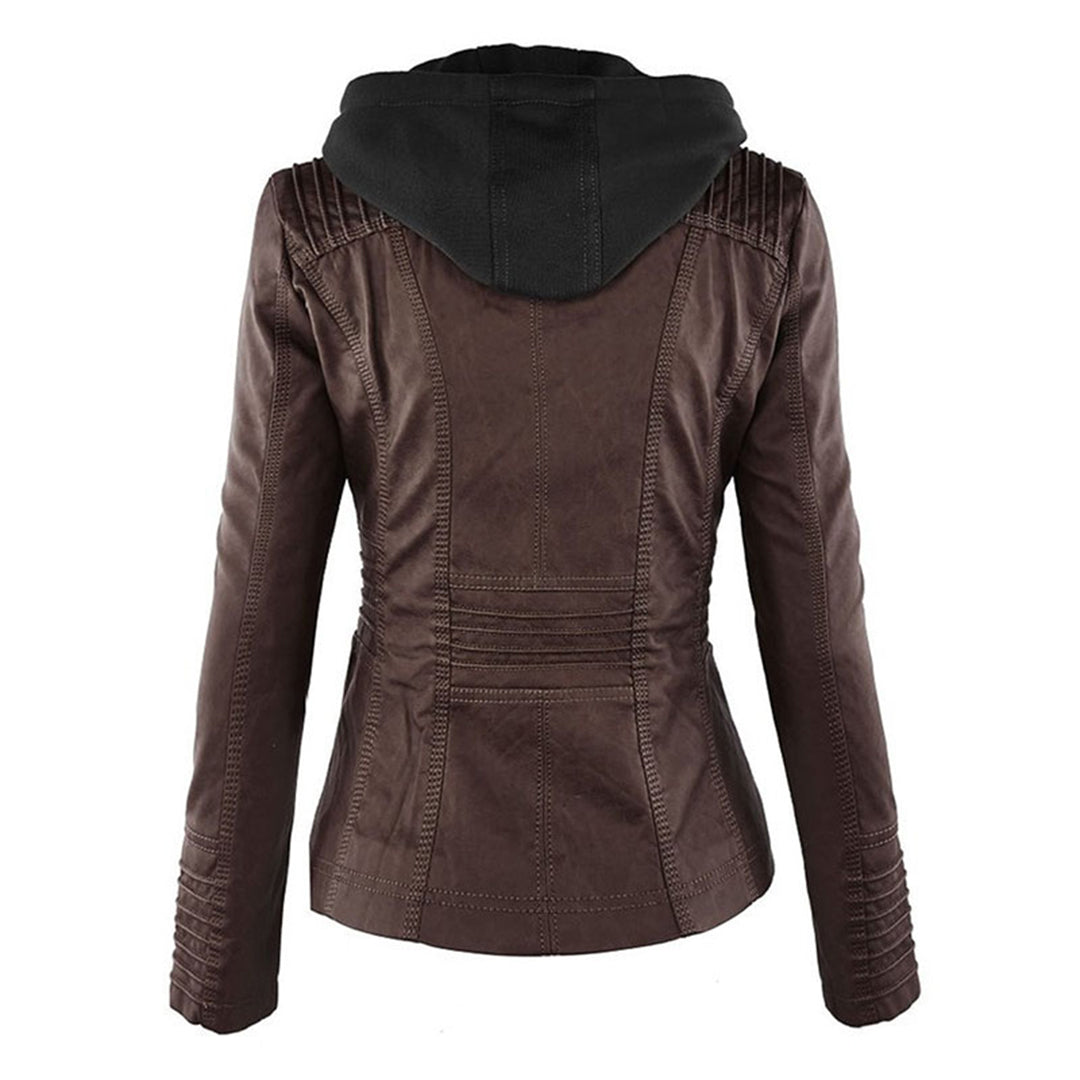 Veste d'hiver pour femmes avec capuche
