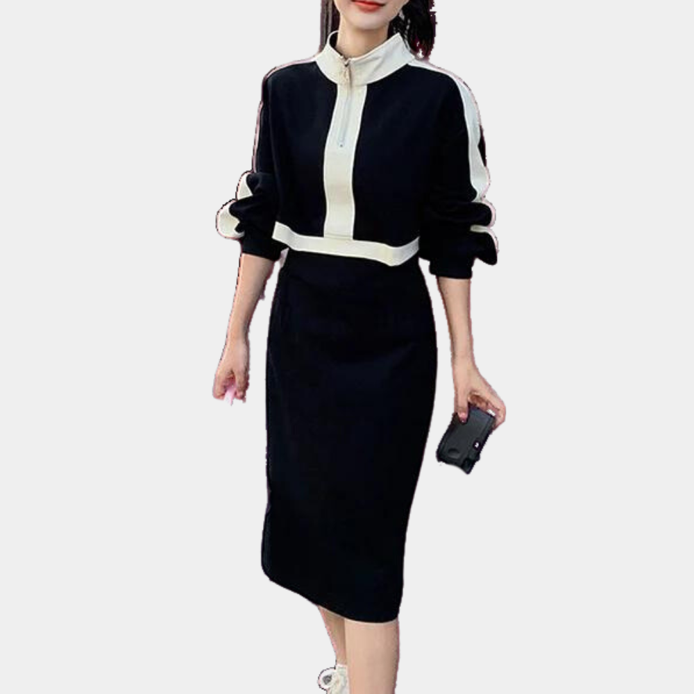 Robe midi ajustée et tendance pour femmes - Slim fit - Projet Paris - Silhouette affinée