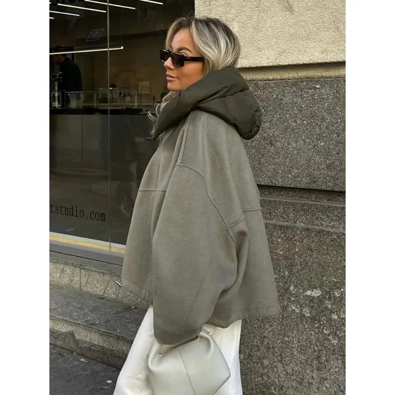 Paula - Veste ample et décontractée avec capuche