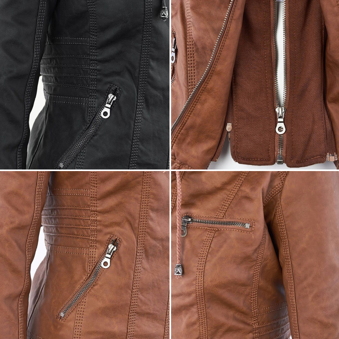 Veste d'hiver pour femmes avec capuche