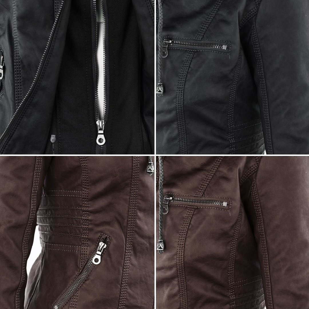 Veste d'hiver pour femmes avec capuche