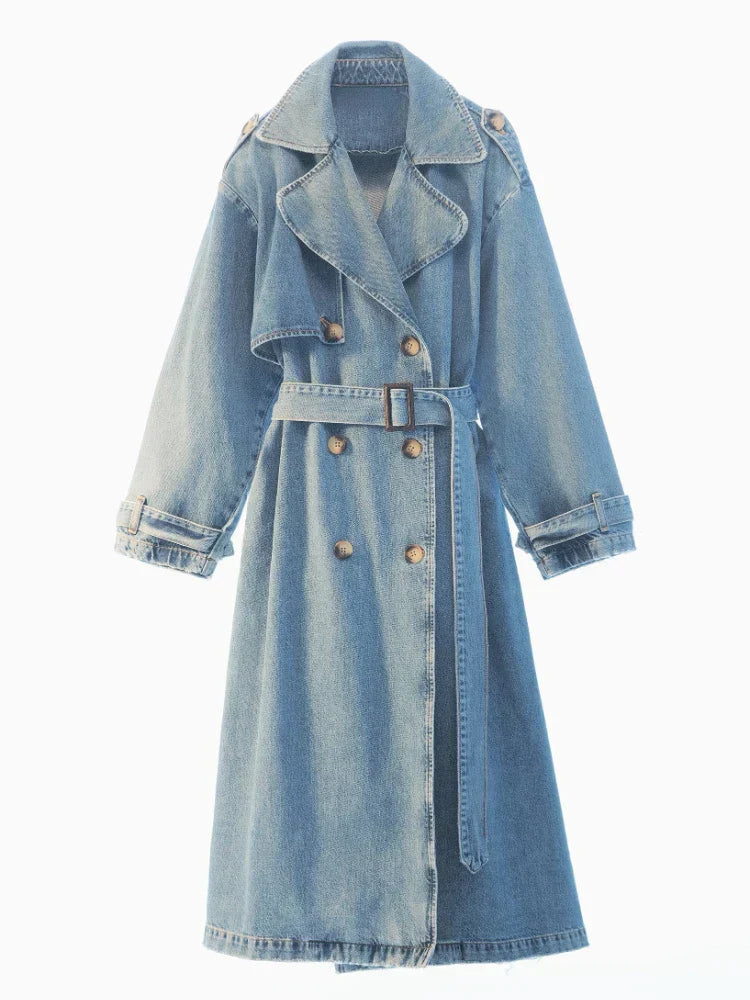 Emmanuelle - Trench-coat en denim